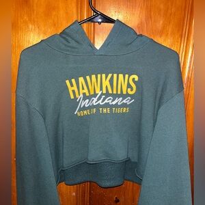 Netflix Stanger Things Hawkins High Crop Hoodie